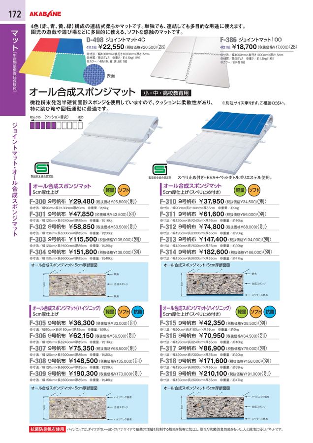 2024 アカバネ (AKABANE) 体育器具 デジタルカタログ (電子カタログ