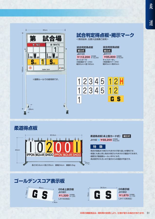 空手の得点板 歯がゆい